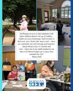 library images with a quote from marcia hall